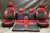 2004 Mini Cooper S R53 MC40 Black / Red Leather Seats / Front & Rear / R1018