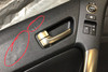 2013-2016 Hyundai Genesis Door Panels / Pair / OEM / Black w/ Red Stitching / HG017