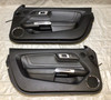 2018-2020 Ford Mustang GT S550 Black Leather Interior Door Panels / Pair / FM005