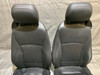 2003-2008 E85 E86 BMW Z4 Black Oregon Leather Seats / Rails / Pair / OEM / Z4043 