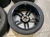 2014-2019 Chevrolet C7 Corvette Stingray Z51 Gloss Black 5 Split Spoke Wheels Rims w/ Tires / 19x8.5" 20x10" / C7001
