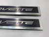 2014-2019 Chevrolet C7 Corvette Stingray Aluminum Door Sill Trims / Pair / C7001 