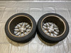 Pair of 17x9" Sakebomb Garage RZ+ Forged Wheels Rims w/ Hankook RS4 Tires / 4x100 / ND027