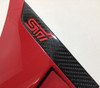 2015-2018 Subaru WRX STI Fender Vent Trim Panels / Pair w/ Carbon Fiber Trim / Lighting Red   SS008