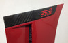 2015-2018 Subaru WRX STI Fender Vent Trim Panels / Pair w/ Carbon Fiber Trim / Lighting Red   SS008