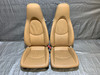 2005-2012 Porsche 997 911 / 987 Boxster / Cayman Sand Beige Supple Leather Seats / Pair / P7001