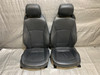 2003-2008 E85 E86 BMW Z4 Black Oregon Leather Power Seats / Rails / Pair / OEM / Z4046