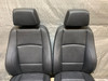 2008-2013 BMW 128i 135i Convertible Front Sport Seats / Pair / Black Boston Leather / B1009