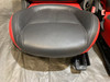 2012-2013 Fiat 500 Abarth Recovered Black / Red Leather Front Seats / Pair / F5015 