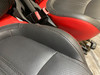 2012-2013 Fiat 500 Abarth Recovered Black / Red Leather Front Seats / Pair / F5015 