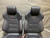 2013-2016 Hyundai Genesis Coupe R-Spec Black Leather Front Seats w/ Red Stitching / Pair / HG022