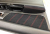 2015-2020 Subaru WRX STI Interior Door Panels / Set of 4 / Black Suede / Red Stitching /   SS011