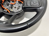 2018-2022 Jeep Wrangler JL Black Leather Steering Wheel / White Stitch / JL005 