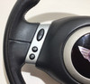 2002-2004 Mini Cooper S 2 Spoke Black Leather Steering Wheel w/ Airbag /   R1026