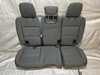 2018-2023 Jeep Wrangler JL Rubicon Unlimited 4DR 60/40 Folding Rear Seat Set / Black Cloth / Red Stitching / JL006
