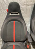 2014-2019 Fiat 500 Abarth Black Cloth Sports Bucket Front Seats / Pair /   F5018