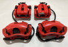 2012-2017 Fiat 500 Abarth OEM Brake Calipers / Set of 4 / Red /   F5018