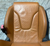2008-2015 Audi TT Convertible Front Sports Seats / Pair / Chennai Brown Leather / Baseball Stitch /   T2011