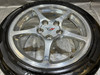 2000-2004 Chevrolet C5 Corvette 17x8.5" Polished 5 Spoke Front Wheel Rim w/ Tire / C5025