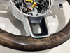 2015-2018 Porsche Macan Sport Steering Wheel w/ Airbag Upgrade Kit / Saddle Brown Leather / Dark Walnut Wood Trim /   PM004