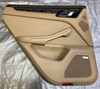 2015-2018 Porsche Macan Luxor Beige Leather Interior Door Panels w/ Saddle Brown / Set of 4 /   PM004