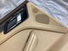 2015-2018 Porsche Macan Luxor Beige Leather Interior Door Panels w/ Saddle Brown / Set of 4 /   PM004
