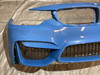 2015-2020 F80 F82 F83 BMW M3 M4 Front Bumper Cover w/ Lower Grilles / Surround View / PDC / Yas Marina Blue Metallic   F8M03