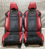 2020 Subaru BRZ tS Front Seats / Black Suede w/ Red Leather / Pair /   FB039