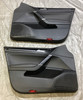 2015-2016 Volkswagen MK7 Golf R Black Leatherette Front Door Panels / Pair  /   M7R08