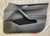 2015-2016 Volkswagen MK7 Golf R Black Leatherette Front Door Panels / Pair  /   M7R08
