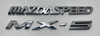 2004-2005 Mazdaspeed Miata Rear Badges Trim / OEM  /   NB219