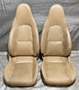 2001-2005 Mazda Miata Tan Leather Seats / Pair  /   NB220