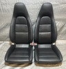 2013-2016 Porsche 981 Boxster 14-Way Power Seats w/ Ventilation / Black Leather / Pair / BC205