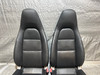 2013-2016 Porsche 981 Boxster 14-Way Power Seats w/ Ventilation / Black Leather / Pair / BC205
