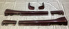 1999-2005 Mazda Miata OEM Small Tupperware Side Skirts & Mud Flaps / Mahogany Mica   NB236