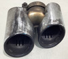 2012-2016 Porsche 991 911 Carrera Dual Sport Exhaust Muffler Tips / OEM / 40K P9101