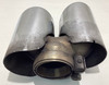 2012-2016 Porsche 991 911 Carrera Dual Sport Exhaust Muffler Tips / OEM / 40K P9101