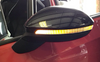 2022-2024 Volkswagen MK8 GTI Driver Side Mirror w/ Blind Spot / Piano Black /   M8001