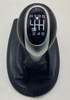 2000-2004 Porsche 986 Boxster S 6 Speed Manual Shift Knob w/ Boot / Silver / BX064