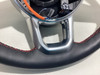 2018-2023 Jeep Wrangler JL Black Leather Steering Wheel w/ Controls / Red Stitching /   JL009