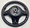2006-2008 E85 E86 BMW Z4 M Roadster Coupe Black Leather Steering Wheel w/ Airbag / Tri-Color Stitching /   Z4060