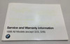 1999 BMW Z3 M Roadster Factory Owner's Manual w/ Case /   Z3035