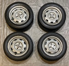 1990-1993 Mazda Miata OEM 14" Steelie Wheels Rims w/ Dunlop Direzza ZIII  NA100 1990-1993 Mazda Miata OEM 14" Steelie Wheels Rims w/ Dunlop Direzza ZIII  NA100