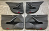 2017-2019 Volkswagen MK7 Golf R Black Leatherette Door Panels / Set of 4 /   M7R10