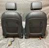 2015-2017 Audi S3 Black Leather Front Seats / Pair / OEM / S3107