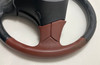 2002 Mazda Miata Special Edition Saddle Brown Leather Steering Wheel w/ Air bag / Fits 99-05 /   NB249