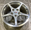 1997-2004 Chevrolet Corvette C5 17x8.5" OEM 5 Spoke Chrome Front Wheel Rim / C5031