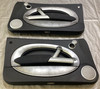 2005-2006 Mini Cooper Door Panels / Black w/ Anthracite Trim / Pair /   R1031
