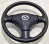 2004-2005 Mazdaspeed Miata Black Leather Steering Wheel w/ Airbag / Red Stitch  /   NB253 2004-2005 Mazdaspeed Miata Black Leather Steering Wheel w/ Airbag / Red Stitch  /   NB253