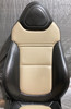 2006-2009 Pontiac Solstice Black / Sand Beige Leather Seats / Pair /   PS072